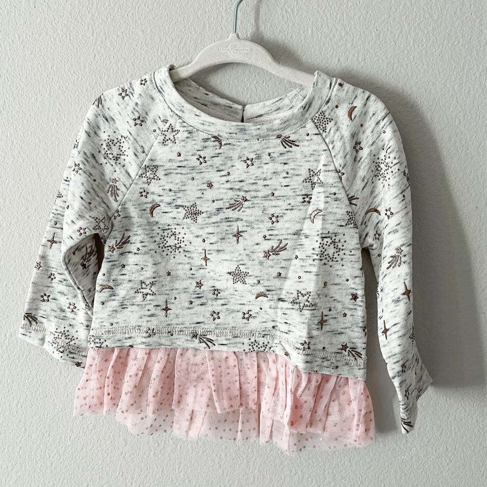 Cat & Jack Baby Ruffled Sweater